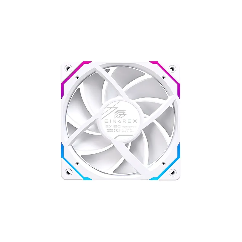 VENTILADOR CAJA ADICIONAL EINAREX EX12C ARGB EXFN-12CS21-W BLANCO 120MM